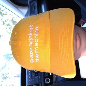 Graze Against The Machine Embroidered Logo Strapback Hat Cap